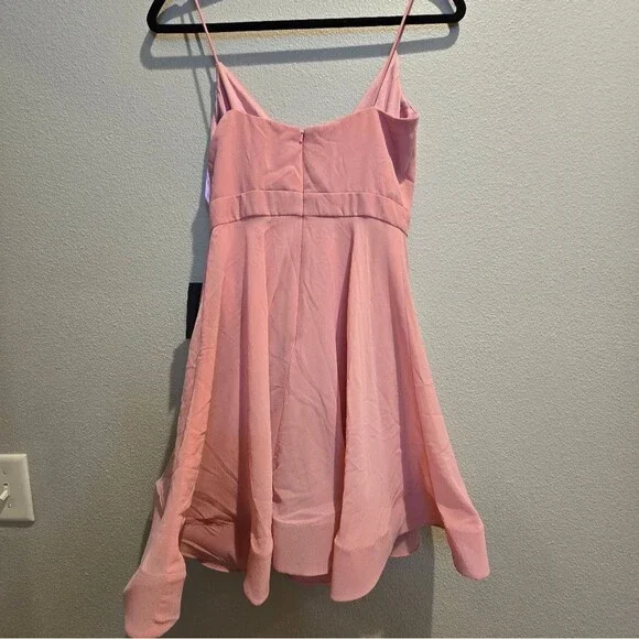 Mac Duggal Sleeveless V-Neck Bow Mini Dress Sz 0 NWOT Mini